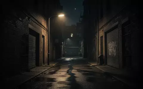 Eine dunkle, menschenleere Gasse bei Nacht, die eine bedrohliche Atmosphäre vermittelt. - Foto: über boerse-global.de