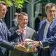 Hendrik Wüst, Boris Rhein und Markus Söder: Diese drei Ministerpräsidenten werden für die Nachfolge von Merz gehandelt. (Archivbild) - Bild: Michael Kappeler/dpa