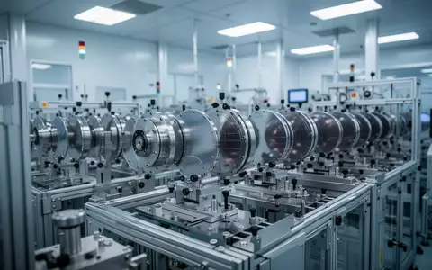 Ein steriler Reinraum in einer Halbleiterfertigungsanlage mit hochpräzisen Maschinen zur Siliziumwafer-Bearbeitung. - Foto: über boerse-global.de