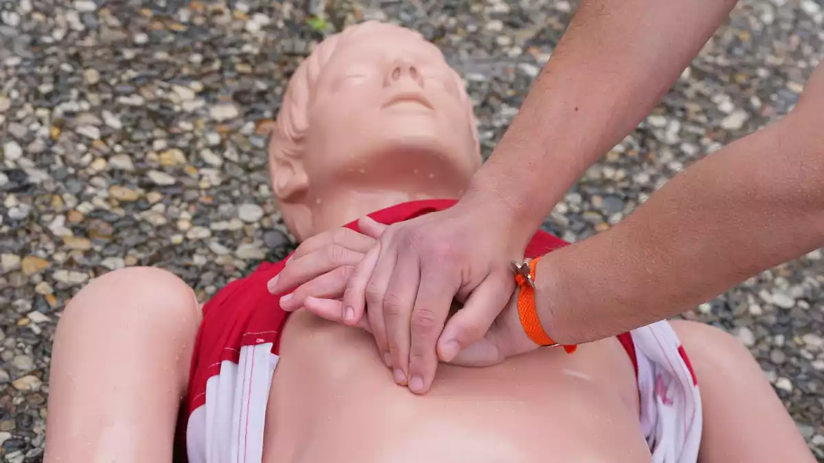 Mit der Herzdruckmassage kann bei einem Herz-Kreislauf-Stillstand das Leben der Betroffenen gerettet werden. (Symbolbild) - Bild: Soeren Stache/dpa