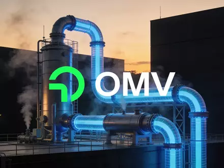 Futuristische Industrieanlage für Wasserstofftechnologie bei Dämmerung als Symbol für Energiewende. - Foto: über boerse-global.de