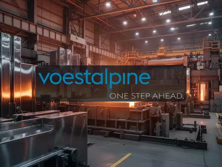 Abstrakte Darstellung einer modernen Industrieanlage mit glühendem Metall in einer professionellen Produktionshalle. - Foto: über boerse-global.de