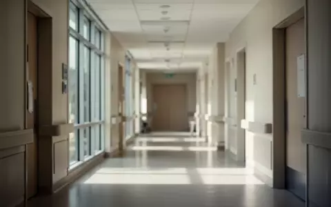 Ein heller, moderner Krankenhausflur mit einfallendem Tageslicht und minimalistischer Architektur. - Foto: über boerse-global.de