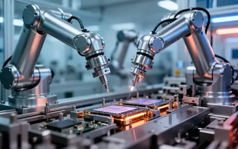 Automatisierte Fertigungsanlage für Halbleiterkomponenten in einer sterilen Industrieumgebung. - Foto: über boerse-global.de