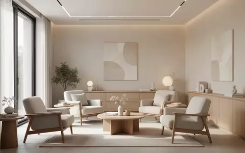 Ein heller, minimalistisch eingerichteter Therapieraum mit bequemen Sitzgelegenheiten in einer ruhigen, professionellen Umgebung. - Foto: über boerse-global.de