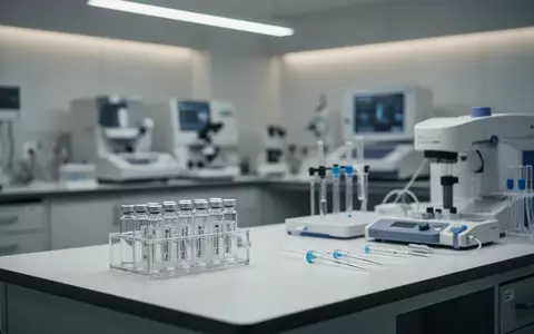 Ein steriler, modern eingerichteter klinischer Laborbereich mit medizinischen Geräten in einer hellen, professionellen Umgebung. - Foto: über boerse-global.de