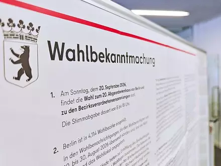 Wahllokal am 20.09.2026 - Foto: via dts Nachrichtenagentur