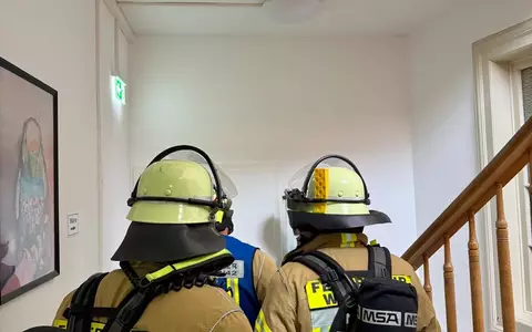 FW Weinheim: Ausgelöste Brandwarnanlage in sozialer Einrichtung in der Innenstadt - Foto: presseportal.de