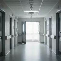 Ein heller, leerer Krankenhausflur mit moderner Architektur und diffusem Tageslichteinfall. - Foto: über boerse-global.de