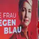 Schwesig präsentierte sich im Wahlkampf als Frau gegen Blau.  - Bild: Jens Büttner/dpa