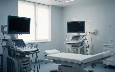 Ein moderner, steriler Behandlungsraum in einer Klinik mit medizinischer Ausstattung bei gedimmtem Licht. - Foto: über boerse-global.de