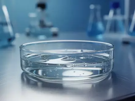 Eine Petrischale mit einer klaren Flüssigkeit auf einer sterilen Laboroberfläche als Symbol für moderne genetische Forschung. - Foto: über boerse-global.de