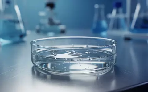 Eine Petrischale mit einer klaren Flüssigkeit auf einer sterilen Laboroberfläche als Symbol für moderne genetische Forschung. - Foto: über boerse-global.de