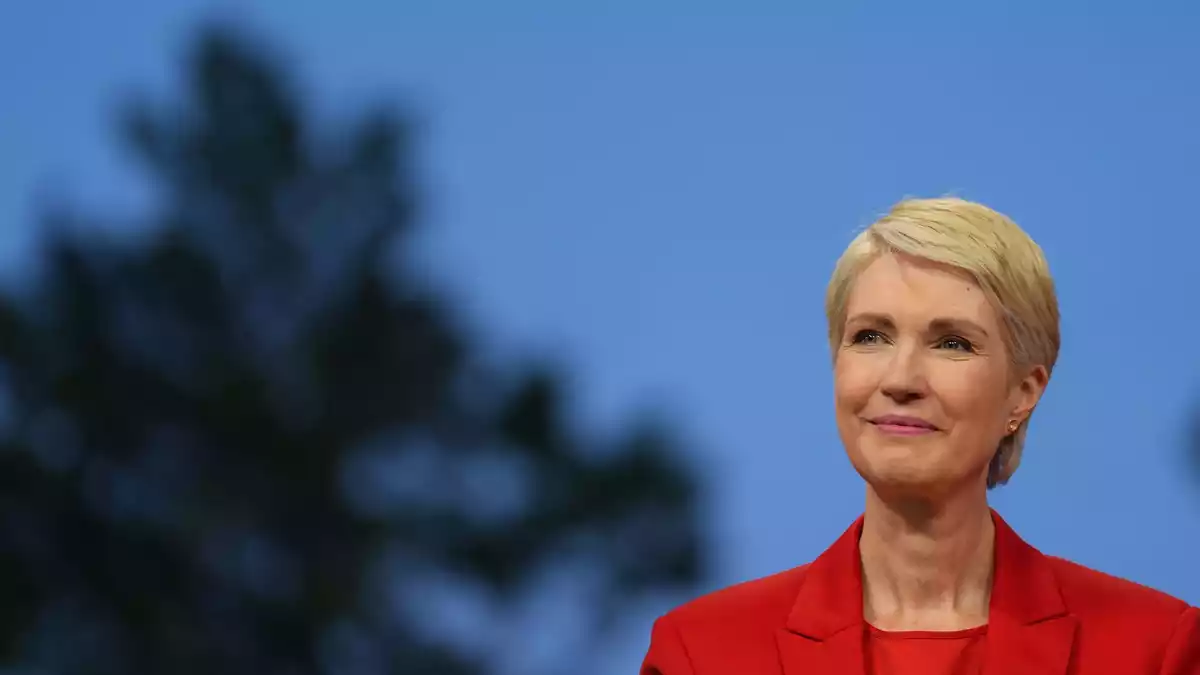 Hat eine Aufholjagd hingelegt: Regierungschefin Schwesig. - Bild: Marcus Brandt/dpa Pool/dpa
