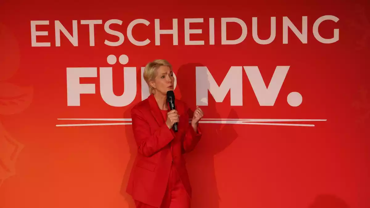 Schwesigs SPD hat Platz knapp verpasst.  - Bild: Bernd Wüstneck/dpa