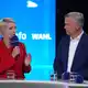 Beide wollen in Schwerin regieren: SPD-Ministerpräsidentin Schwesig und AfD-Kandidat Holm. - Bild: Marcus Brandt/dpa Pool/dpa