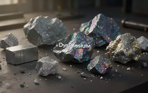 Nahaufnahme von verschiedenen Seltenerdmineralien auf einer industriellen Arbeitsfläche bei natürlichem Licht. - Foto: über boerse-global.de