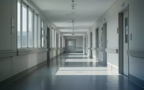 Ein minimalistischer, heller Krankenhausflur in Südkorea bei natürlichem Tageslicht. - Foto: über boerse-global.de