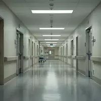 Ein leerer, heller Krankenhausflur mit glänzenden Böden und minimalistischer Architektur. - Foto: über boerse-global.de