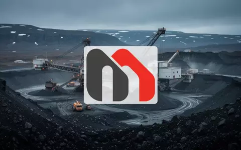 Industrielle Mineralienförderung in einer nordischen Landschaft bei dramatischem Licht. - Foto: über boerse-global.de