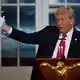 Trump wirbt seit vielen Monaten für den von ihm gewünschten Triumphbogen. (Archivbild)  - Bild: John McDonnell/AP/dpa