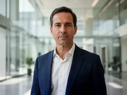 Ein professionell gekleideter Geschäftsmann in einem modernen, lichtdurchfluteten Bürogebäude. - Foto: über boerse-global.de