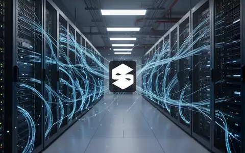 Modernes Rechenzentrum mit leuchtenden Glasfaserkabeln und Server-Racks als Symbol für künstliche Intelligenz. - Foto: über boerse-global.de