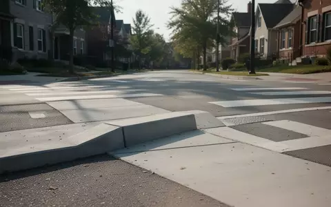 Abgesenkter Bordstein an einer städtischen Straßenkreuzung bei Tageslicht. - Foto: über boerse-global.de