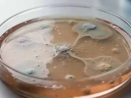 Nahaufnahme einer Laborschale mit biologischen Nährbodenstrukturen unter weichem Licht - Foto: über boerse-global.de