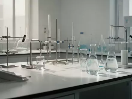 Ein steriler, minimalistischer Laborraum mit Edelstahlausrüstung und Glasbehältern auf einer Arbeitsfläche. - Foto: über boerse-global.de