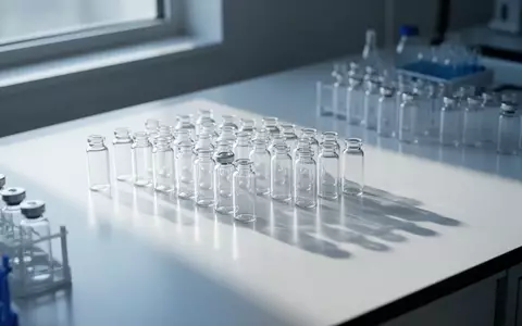 Leere Glasfläschchen in einem sterilen Laborumfeld bei natürlichem Lichteinfall. - Foto: über boerse-global.de