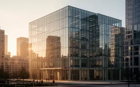 Modernes Bürogebäude in einem Finanzviertel bei Sonnenuntergang - Foto: über boerse-global.de