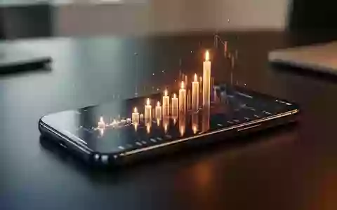 Ein Smartphone auf einem Schreibtisch zeigt einen positiven Kursverlauf in Form eines digitalen Charts. - Foto: über boerse-global.de