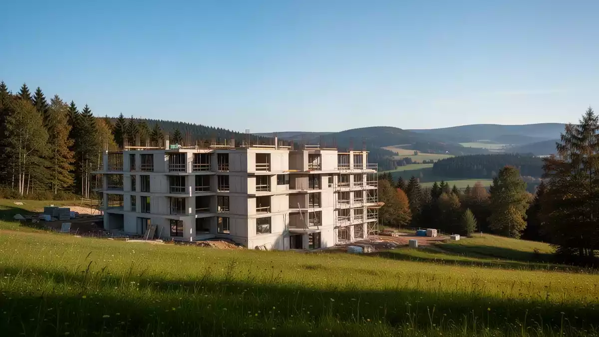 Schwarzenberg baut drei vollelektrische Mehrfamilienhäuser