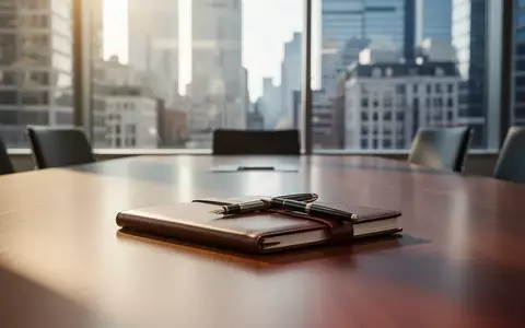 Moderner Konferenztisch in einem Büro mit Blick auf das Finanzviertel. - Foto: über boerse-global.de