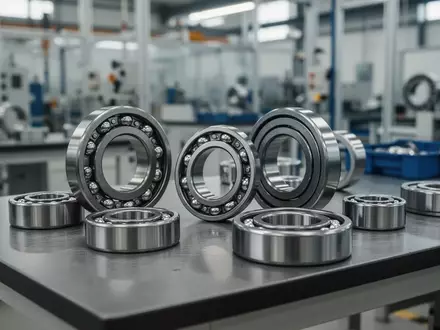 Nahaufnahme von präzisionsgefertigten Industriekugellagern in einer modernen Fertigungshalle. - Foto: über boerse-global.de