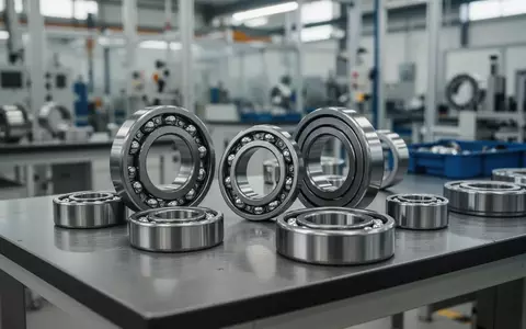 Nahaufnahme von präzisionsgefertigten Industriekugellagern in einer modernen Fertigungshalle. - Foto: über boerse-global.de