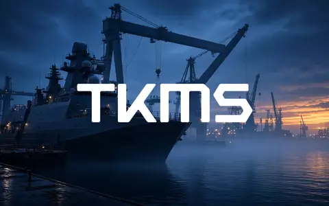 Moderne maritime Werftanlagen in der Abenddämmerung mit Fokus auf industrielle Ingenieurskunst und Schiffbau. - Foto: über boerse-global.de