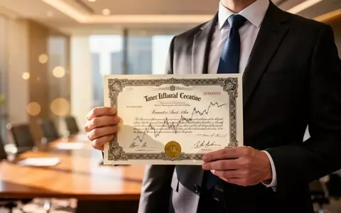 Geschäftsmann in einem modernen Büro hält ein Wertpapier in den Händen, während er über Finanzentscheidungen nachdenkt. - Foto: über boerse-global.de