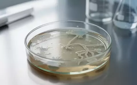 Nahaufnahme einer Petrischale mit Nährboden in einem tiermedizinischen Labor zur Erforschung des Mikrobioms. - Foto: über boerse-global.de