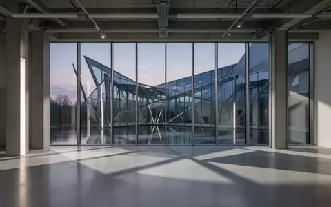 Ein minimalistischer, moderner Architekturraum mit groĂen Fenstern und sanftem, natĂŒrlichem Licht. - Foto: ĂŒber boerse-global.de