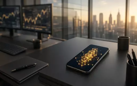 Ein moderner Finanzarbeitsplatz mit einem Smartphone, das digitale Finanztransaktionen symbolisiert, bei natürlichem Licht. - Foto: über boerse-global.de