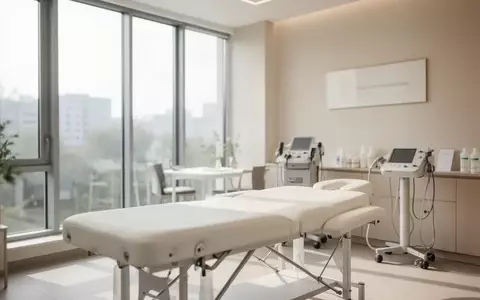 Heller Behandlungsraum in einer Longevity-Praxis mit Massageliege und professioneller medizinischer Ausstattung. - Foto: über boerse-global.de