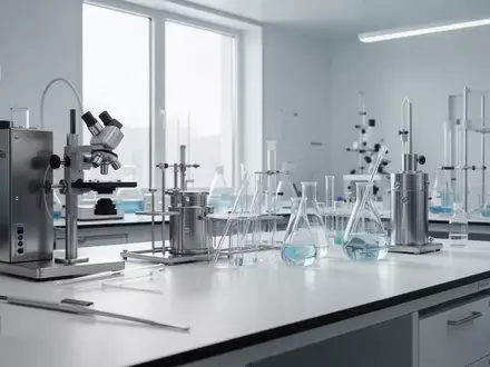 Ein modernes, helles pharmazeutisches Labor mit hochwertiger Laborausstattung und sterilen Oberflächen. - Foto: über boerse-global.de