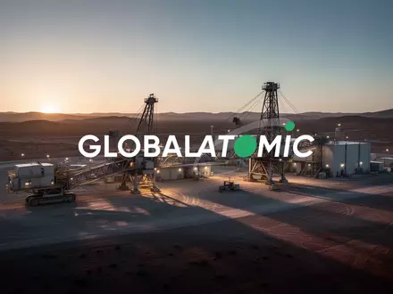 Industrielle Uran-Minenanlage in einer weiten Wüstenlandschaft bei Sonnenaufgang mit dramatischer Beleuchtung. - Foto: über boerse-global.de