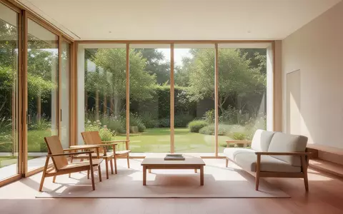 Ein lichtdurchfluteter, modern eingerichteter Wohnraum mit Blick in einen grünen Garten, der ein Gefühl von Lebensqualität und Eigenständigkeit vermittelt. - Foto: über boerse-global.de