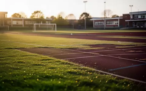 Ein leerer Sportplatz bei Sonnenuntergang als Symbol für die Bedeutung von Bewegung für die Gesundheit. - Foto: über boerse-global.de