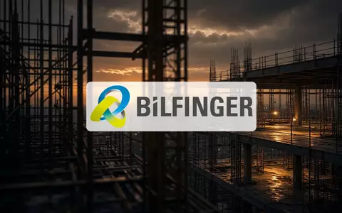 Abstrakte Darstellung einer industriellen Baustelle in der Abenddämmerung mit Fokus auf wirtschaftliche Unsicherheit. - Foto: über boerse-global.de