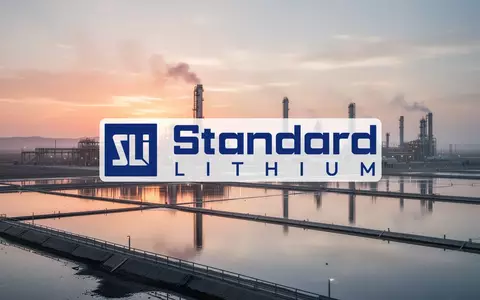 Moderne Industrieanlage zur Lithiumgewinnung in einer weitläufigen Landschaft bei Sonnenuntergang. - Foto: über boerse-global.de