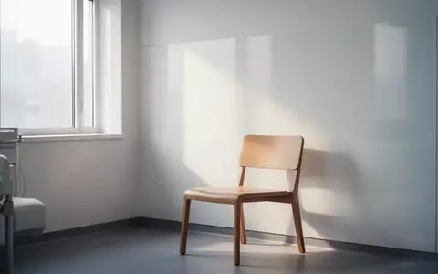 Ein heller, minimalistischer Behandlungsraum mit einem leeren Stuhl vor einer weißen Wand, der eine Atmosphäre der Ruhe ausstrahlt. - Foto: über boerse-global.de